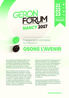 PROGRAMME GERONFORUM 2017