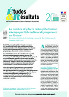 Le nombre de places en hospitalisation à temps partiel continue de progresser en France