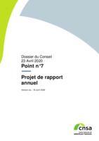 CNSA - Dossier du Conseil 23 Avril 2020