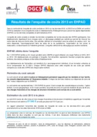 Résultats de l'enquête de coûts 2013 en EHPAD - ATIH - DGCS - CNSA - mai 2015