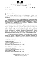 Courrier de réponse de Marisol Touraine - Projet de loi de santé