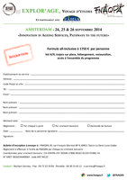 FNAQPA - Voyage d'Etudes Explor'âge - 24 au 26 septembre 2014 - Bulletin d'inscription