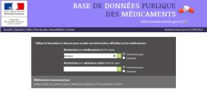 medicaments.gouv.fr  : Une base de données publique sur les médicaments