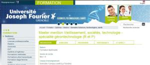 Un Master 2 Gérontechnologie à l'Université de Grenoble en formation continue