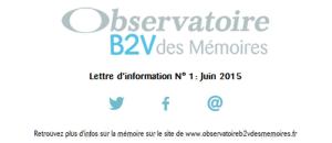 L'Observatoire  B2V des Mémoires lance une série d'enquêtes auprès des Français