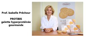 Le professeur Isabelle Prêcheur du CHU de Nice reçoit les palmes de la médecine 2015 pour les galettes Protibis.