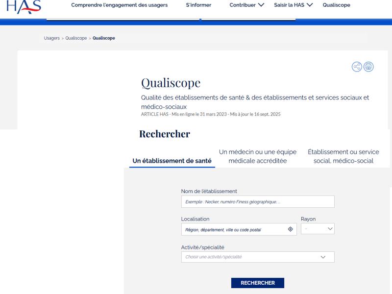 Saviez-vous qu'il est maintenant possible d'accéder aux résultats des Évaluations Externes des établissements et services du champ social et médico-social (ESSMS)