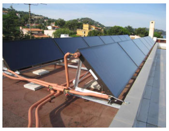 Exemple d'installation de chauffe eau solaire
